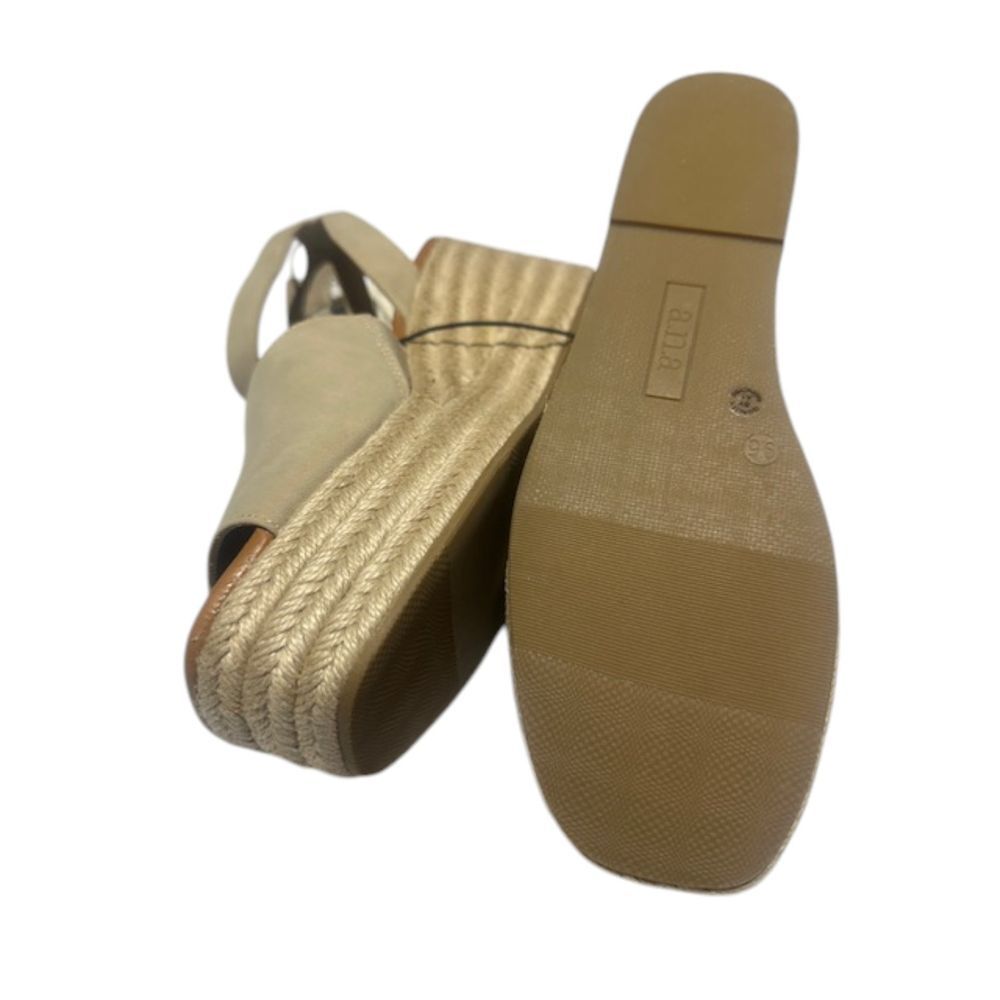 a.n.a Laskie Stone Espadrille Platform Wedge Sandal Ankle Strap Summer Shoes 9.5 - Picture 8 of 8